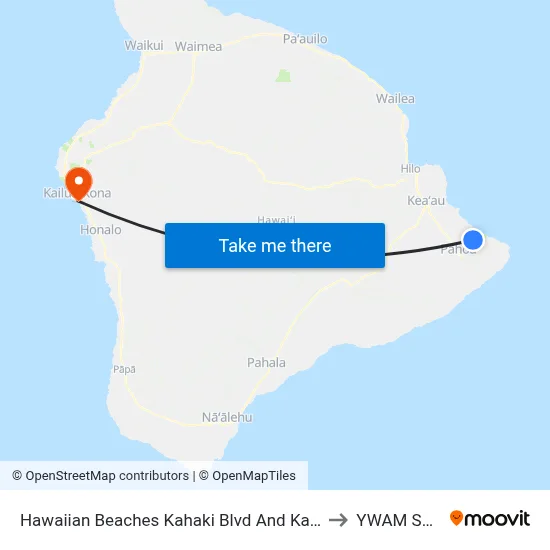 Hawaiian Beaches Kahaki Blvd And Kahala St to YWAM Ships map