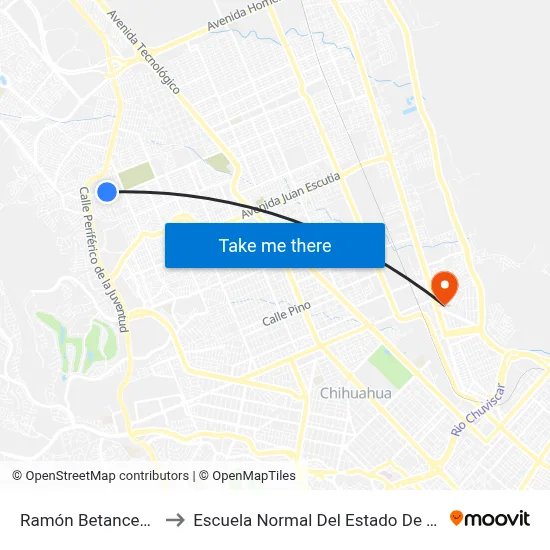 Ramón Betances, 9111 to Escuela Normal Del Estado De Chihuahua map