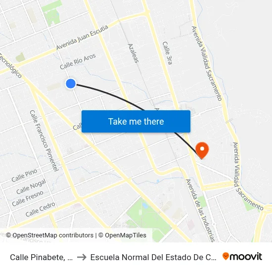 Calle Pinabete, 1921 to Escuela Normal Del Estado De Chihuahua map