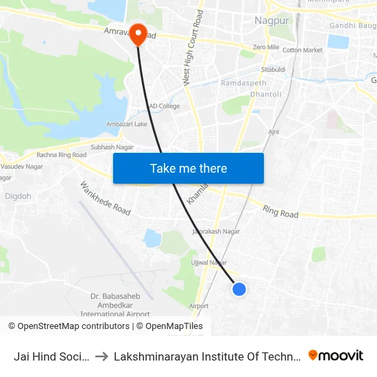 Jai Hind Society to Lakshminarayan Institute Of Technology map