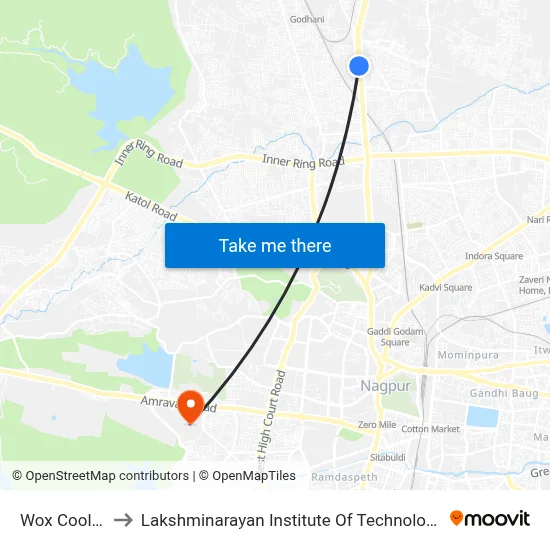 Wox Cooler to Lakshminarayan Institute Of Technology map