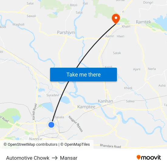 Automotive Chowk to Mansar map