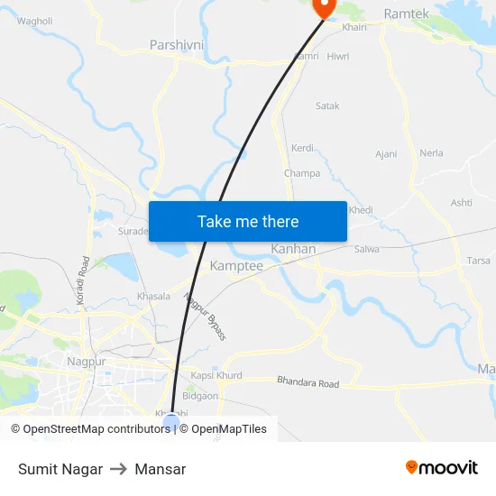 Sumit Nagar to Mansar map