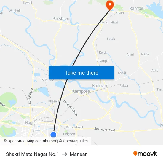 Shakti Mata Nagar No.1 to Mansar map