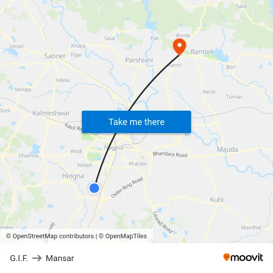 G.I.F. to Mansar map