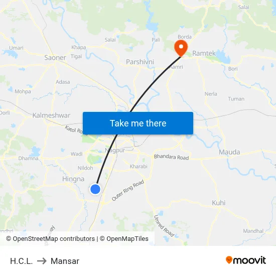 H.C.L. to Mansar map