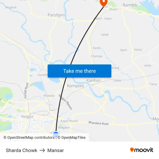 Sharda Chowk to Mansar map