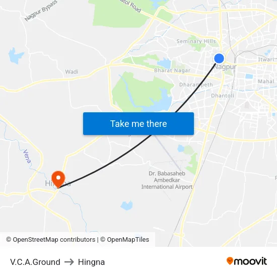 V.C.A.Ground to Hingna map