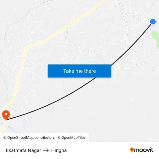Ekatmata Nagar to Hingna map