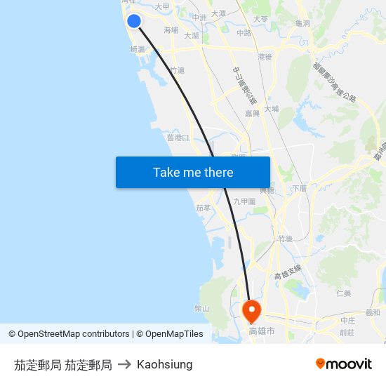 茄萣郵局 茄萣郵局 to Kaohsiung map