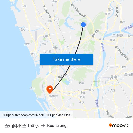 金山國小 金山國小 to Kaohsiung map