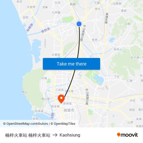 楠梓火車站 楠梓火車站 to Kaohsiung map