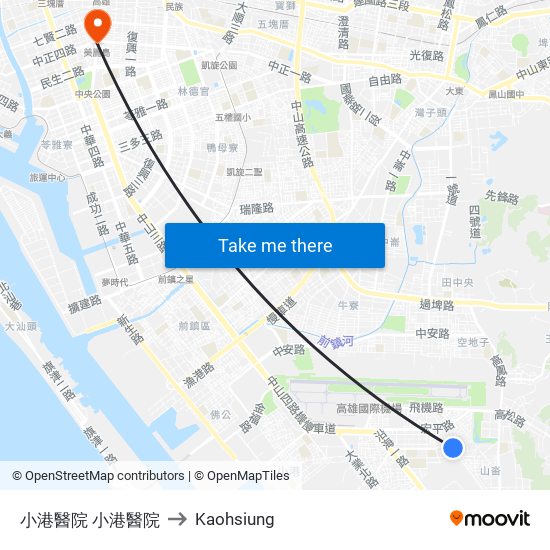 小港醫院 小港醫院 to Kaohsiung map