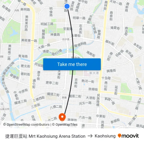 捷運巨蛋站 Mrt Kaohsiung Arena Station to Kaohsiung map