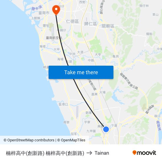 楠梓高中(創新路) 楠梓高中(創新路) to Tainan map