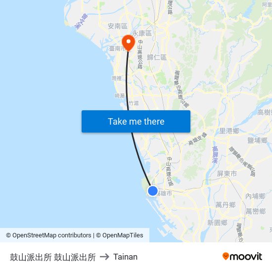 鼓山派出所 鼓山派出所 to Tainan map