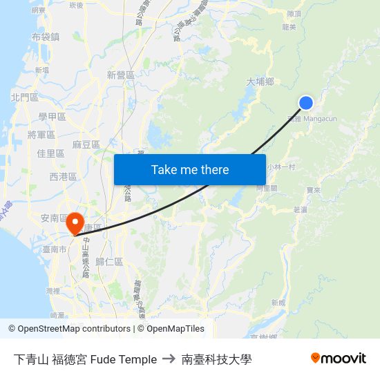 下青山 福德宮 下青山 福德宮 to 南臺科技大學 map