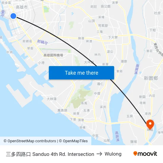 三多四路口 Sanduo 4th Rd. Intersection to Wulong map