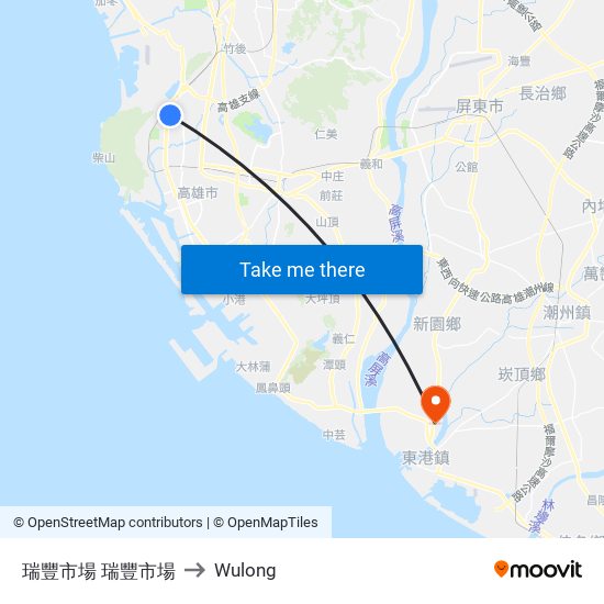 瑞豐市場 瑞豐市場 to Wulong map