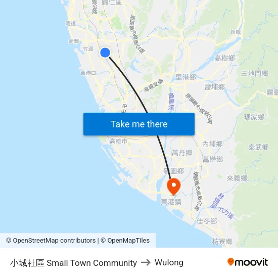 小城社區 Small Town Community to Wulong map