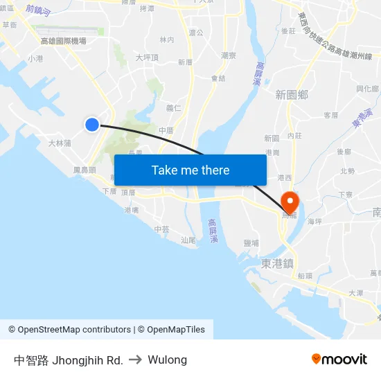 Zhongzhi Road to Wulong map
