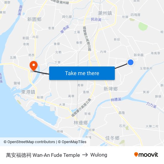 萬安福德祠 Wan-An Fude Temple to Wulong map