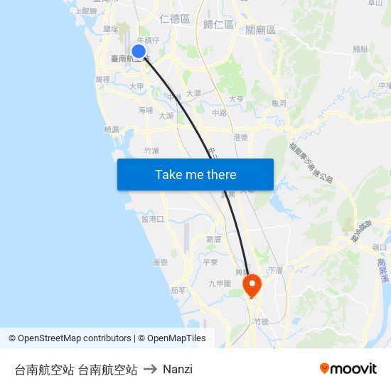 台南航空站 台南航空站 to Nanzi map