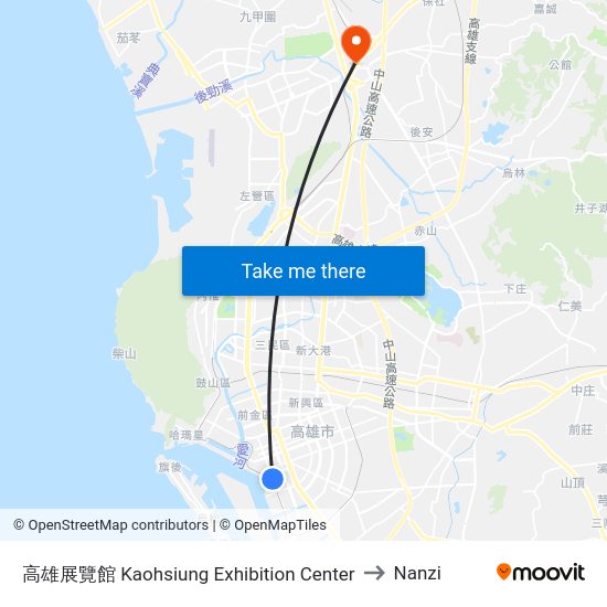 高雄展覽館 高雄展覽館 to Nanzi map