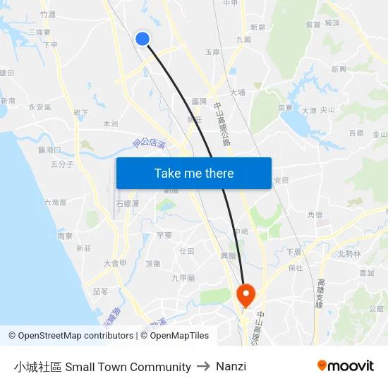 小城社區 Small Town Community to Nanzi map