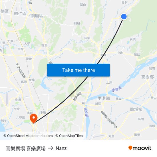 喜樂廣場 喜樂廣場 to Nanzi map