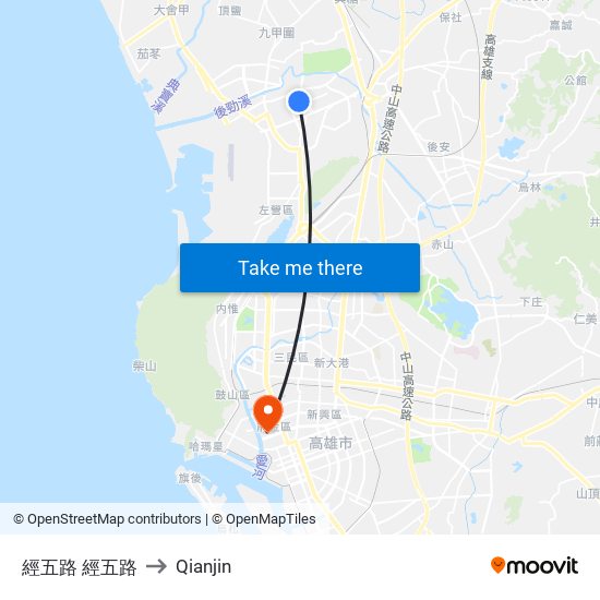 經五路 經五路 to Qianjin map