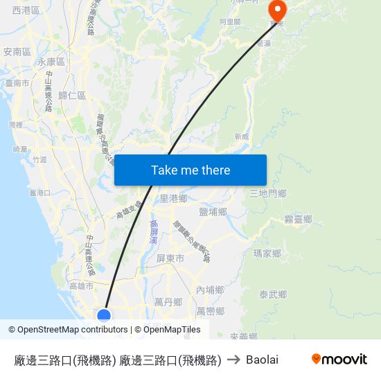 廠邊三路口(飛機路) 廠邊三路口(飛機路) to Baolai map