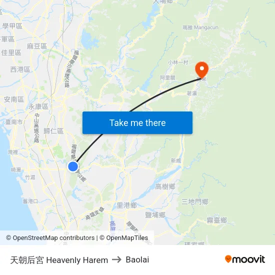 天朝后宮 Heavenly Harem to Baolai map