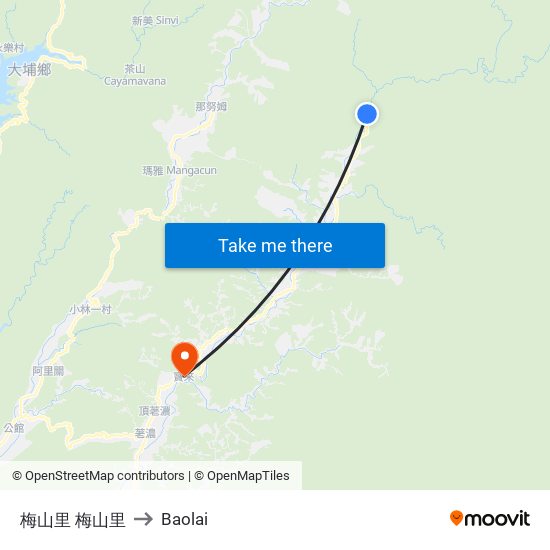 梅山里 梅山里 to Baolai map