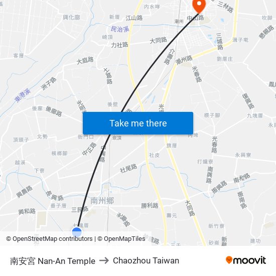 南安宮 Nan-An Temple to Chaozhou Taiwan map