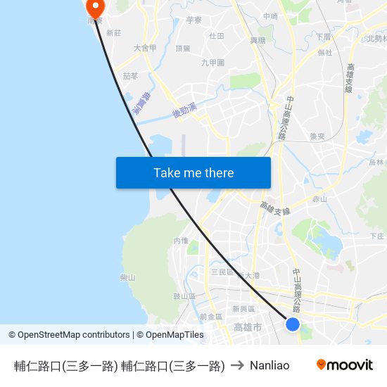 輔仁路口(三多一路) 輔仁路口(三多一路) to Nanliao map