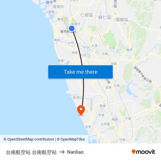 台南航空站 台南航空站 to Nanliao map