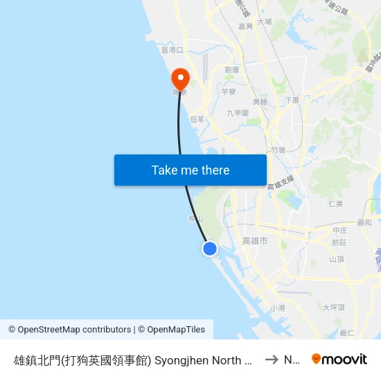 雄鎮北門(打狗英國領事館) Syongjhen North Gate(Former British Consulate at Dagou) to Nanliao map