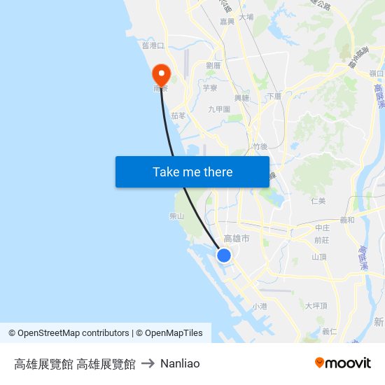 高雄展覽館 高雄展覽館 to Nanliao map