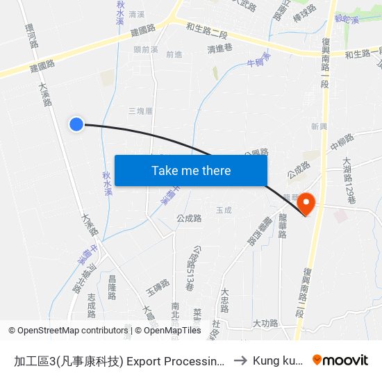 加工區3(凡事康科技) Export Processing Zone 3 to Kung kuan li map