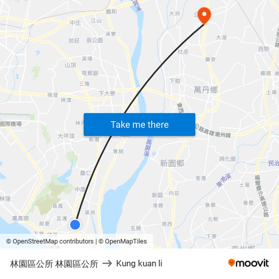 林園區公所 林園區公所 to Kung kuan li map