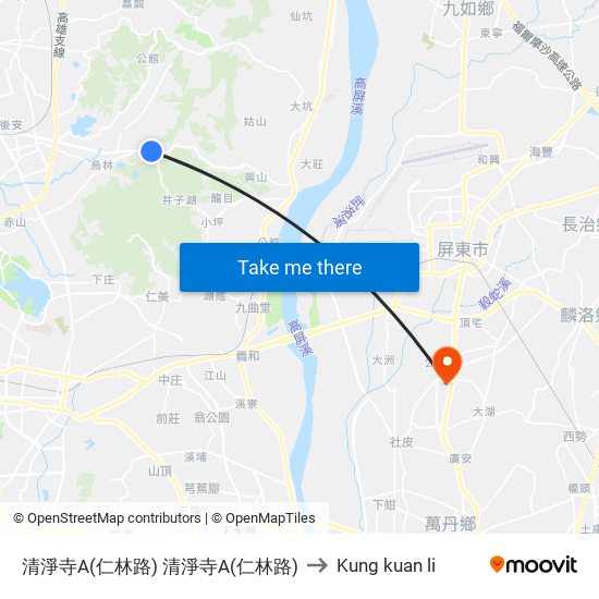 清淨寺A(仁林路) 清淨寺A(仁林路) to Kung kuan li map