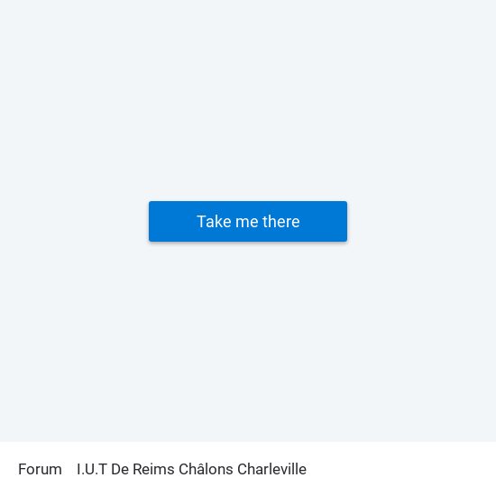 Forum to I.U.T De Reims Châlons Charleville map