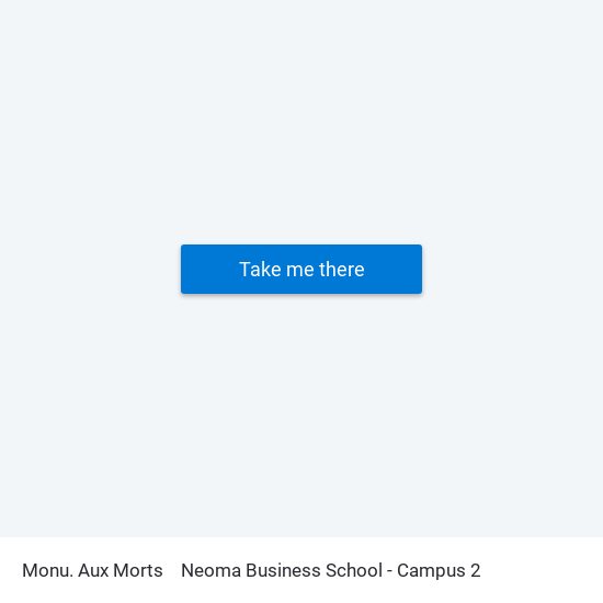 Monu. Aux Morts to Neoma Business School - Campus 2 map