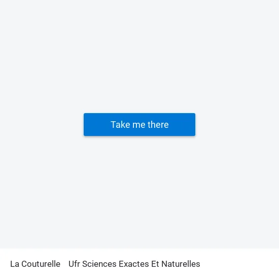 La Couturelle to Ufr Sciences Exactes Et Naturelles map