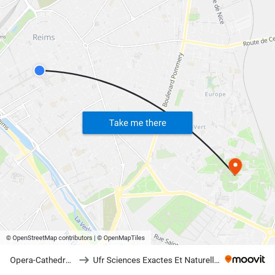 Carnot to Ufr Sciences Exactes Et Naturelles map