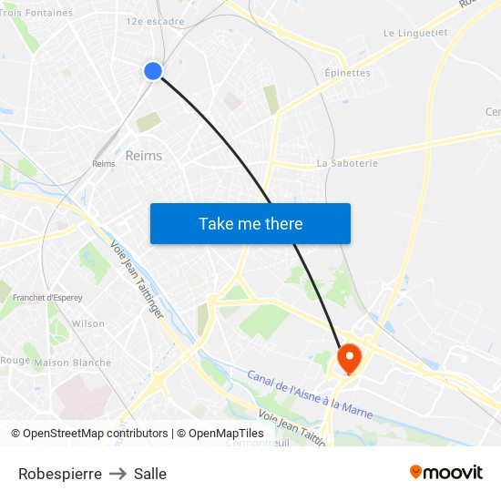 Robespierre to Salle map