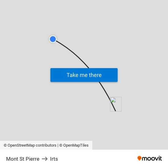 Mont St Pierre to Irts map