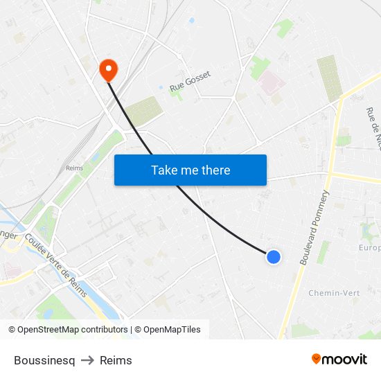 Boussinesq to Reims map