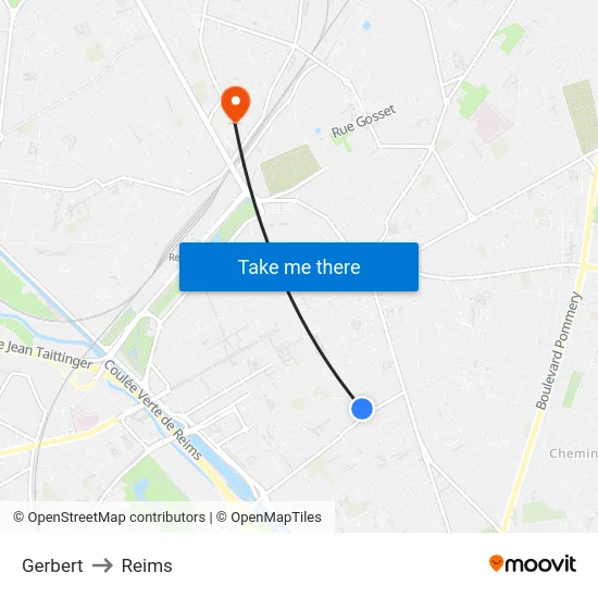 Gerbert to Reims map
